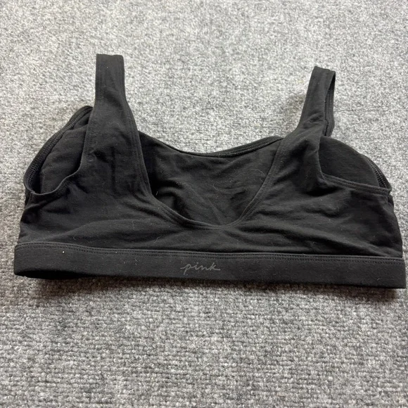 PINK Women’s Black Sports Bra Size: Large - Picture 2 of 6